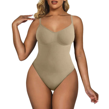 Bodysuit for Women Tummy Control Shapewear Seamless Bodysuit Belly Lifting plus Size Thong Briefs Suspenders Tight Corset Bodysuit Body Shaper