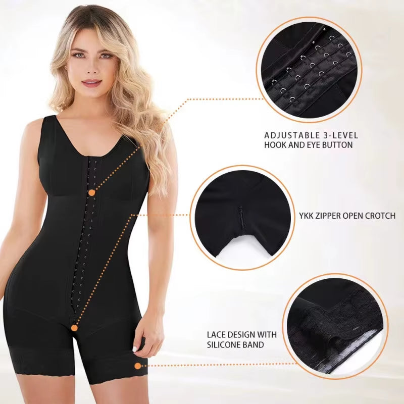 Bodyshaper Fajas Colombian Full Body Shapers Reducing and Shaping Girdles for Women Post Surgery Slimming Girdle Flat Stomach