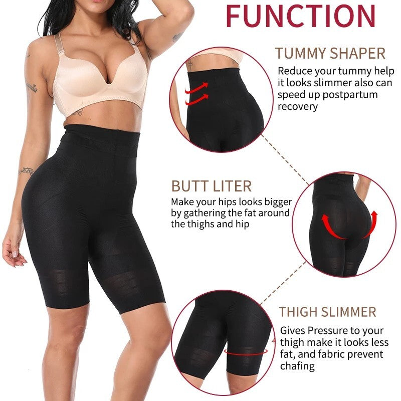 Women Tummy Control Shapewear High Waisted Body Shaper Shorts Slimming Panties