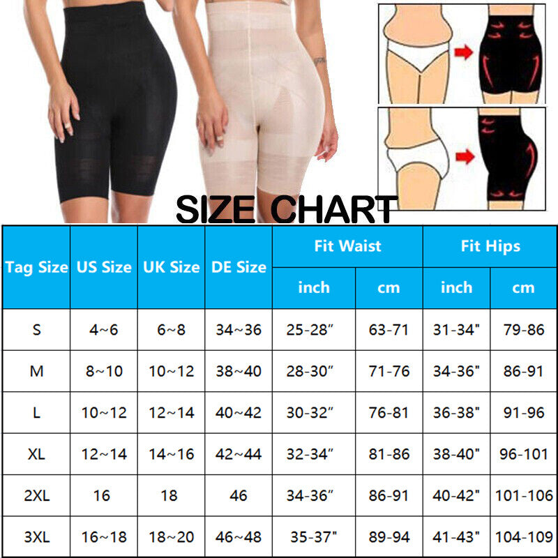 Women Tummy Control Shapewear High Waisted Body Shaper Shorts Slimming Panties